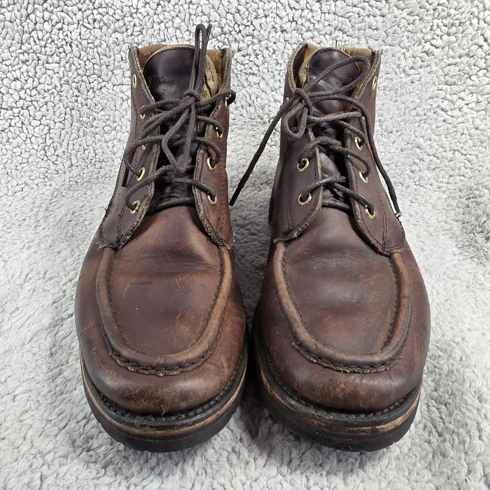 Filson Uplander Chukka Boots Brown Leather Men's 9 EE‎ Moc Toe 904 - Picture 2 of 16